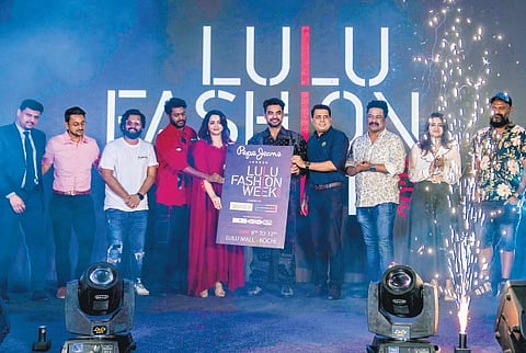 Actors Bhavana Menon and Tovino Thomas unveil the LFW logo