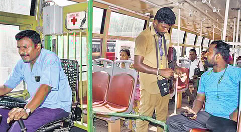 As part of a series on the condition of workers toiling under the sun, TNIE looks into the
lives of public transport drivers