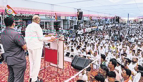 Sharad Pawar says both NCP and Congress follow Gandhi-Nehru ideology.