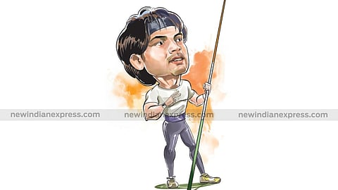 Indian javelinist and Olympic gold medalist Neeraj Chopra