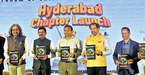 N. Prakash Reddy IPS during an event organised by the forum of critical utility services (FOCUS) in Hyderabad.