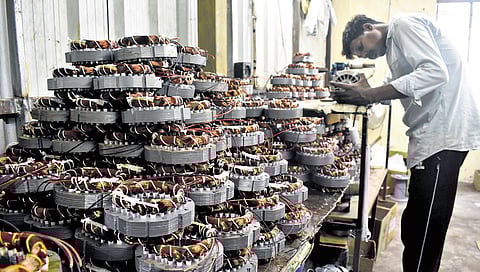 A grinder motor making industry in Coimbatore