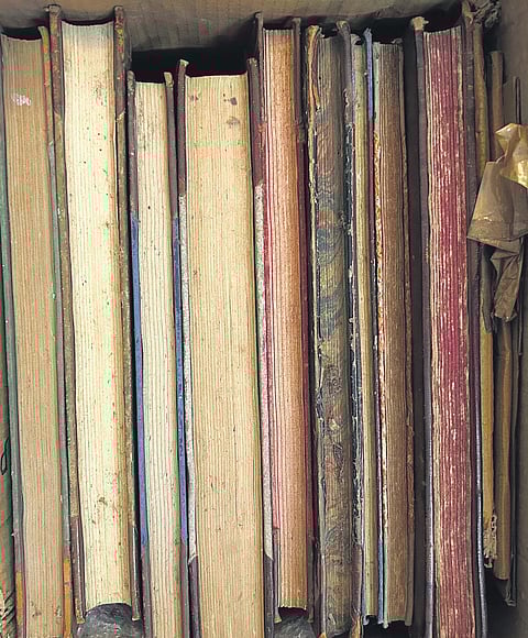 A set of 10 diaries written by M Rajaraja Varma