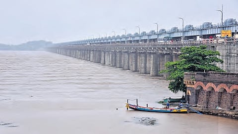 The total length of the flood banks of Godavari river, including its tributaries, is estimated at 537 kms in the region.