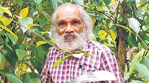 P G John at his biodiversity farm
