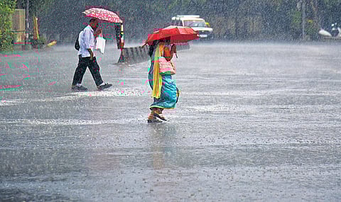 Heavy down pour on Friday afternooon Bengaluru experienced rain after nearly 159 days