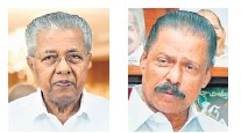 Kerala Chief Minister Pinarayi Vijayan and CPM Kerala state Secretary MV Govindan