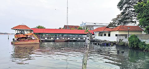 The renovated boat jetty at Mattanchery