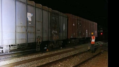 Two wagons of goods train derail near Sangar railway station in Jammu