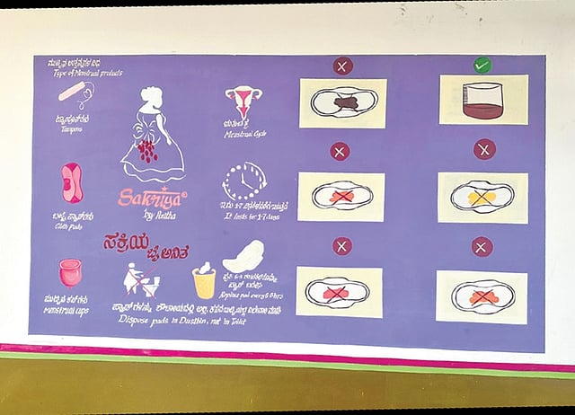 A chart explaining what a healthy period flow looks like