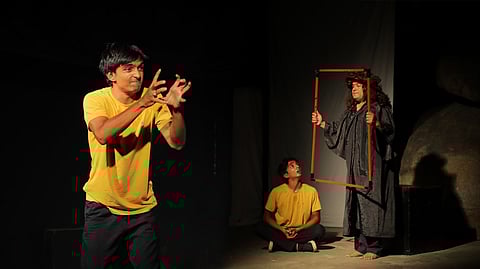 Kishore in the Hindi play 'The 3rd Law'