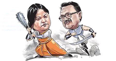 Sita Soren (left) and Nalin Soren