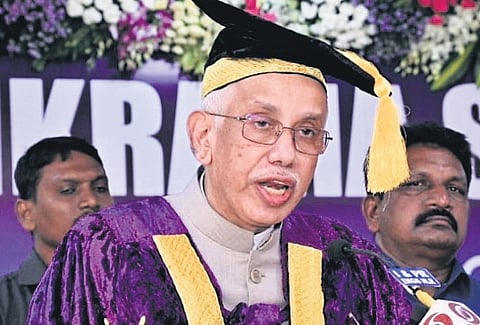 Governor Nazeer at the convocation of Vikrama Simhapuri University