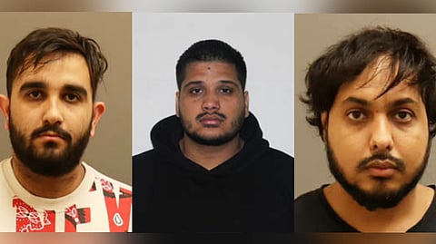 From left -Karan Brar , Kamalpreet Singh and Karampreet Singh