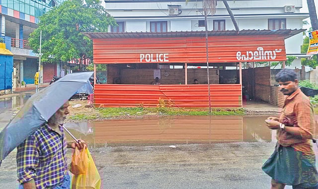 The police outpost set up at Beemapally after the 2009 firing
