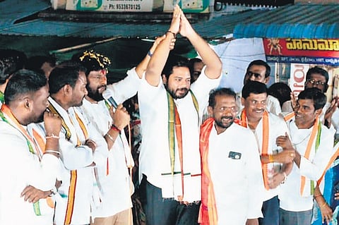 ongress Peddapalli candidate Gaddam Vamsi Krishna