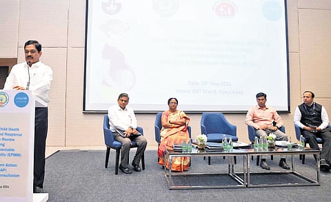 According to the Special Chief Secretary, Andhra Pradesh stands at fourth position with MMR at 45 per 1,00,000 live births.