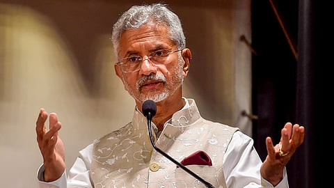 External Affairs Minister S Jaishankar speaks during the release of the Bangla translation of his book 'Why Bharat Matters', in Kolkata, Tuesday, May 14, 2024.