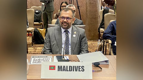 Maldives Foreign Minister Moosa Zameer.