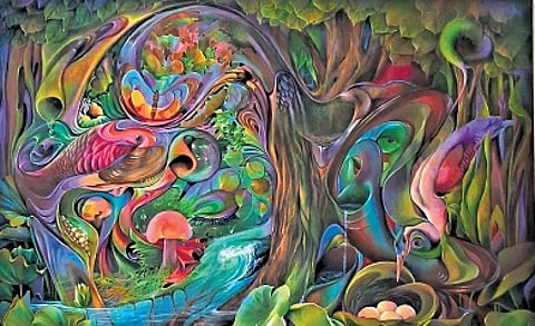 Dynamics of power have all been captured with the masterful brush strokes by 35 artists from all over Kerala at the ongoing Art Kochi exhibition.