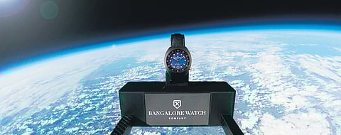 The Apogee Karman Line in space, 35 km above the Earth | PICs CREDIT: Bangalore Watch Company