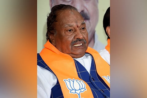 Former Karnataka deputy CM K S Eshwarappa