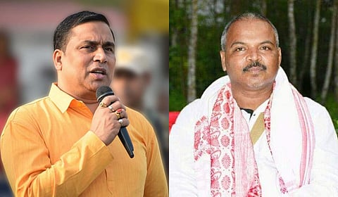 MLAs Jayanta Malla Baruah (L) and Mrinal Saikia (R)