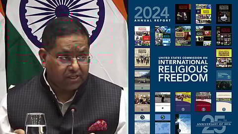 Ministry of External Affairs spokesperson Randhir Jaiswal addresses a weekly briefing on Thursday, May 02, 2024.