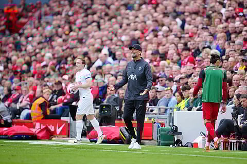 Jurgen Klopp during a match between Liverpool vs Tottenham Hotspur