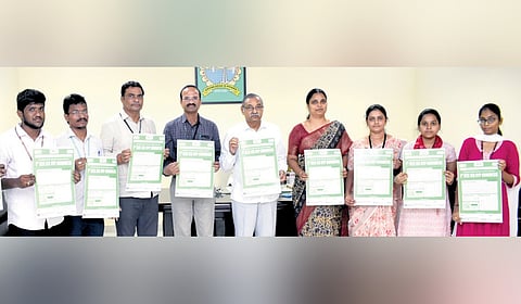Rayapati Gopala Krishna, college secretary and correspondent, released the posters of the three-day event.