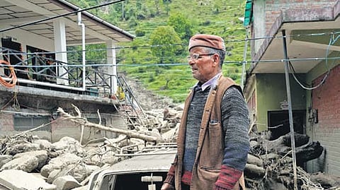 The devastation wrought by the flash floods on Multhan village in Himachal Pradesh