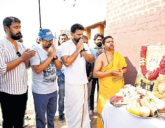 The film has silently gone on floors and has kicked off with intense fight sequences choreographed by Vinod.