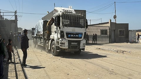 Humanitarian aid continues to enter Gaza through Kerem Shalom, Erez West crossings