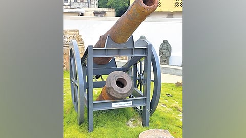 A medieval cannon