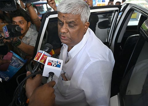 MLA HD Revanna taken to Bowring Hospital for medical checkup before producing in front of Judge, in Bengaluru on