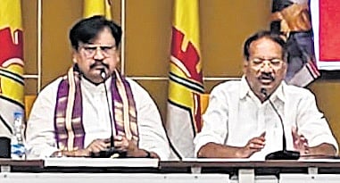 The TDP leader accused police of turning spectators and ignoring the maintenance of law and order.