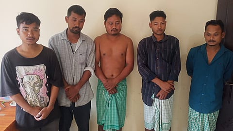 The five accused persons are Jiren Sarkar, Seboram Sarkar, Biltu Rabha, Sunit Rabha and Dalim Barman.