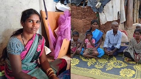 Manjula with her family.