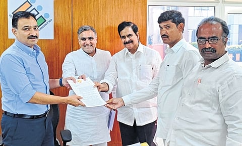 TDP approaches CEC, requests stern action against Macherla MLA