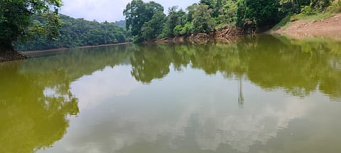 Water storage at Kunda Mestri water supply unit in the outskirts of Madikeri.