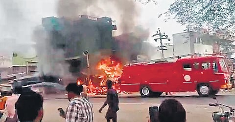 Twenty shops were damaged and several vehicles were set ablaze by caste Hindus and Dalits in the clash at Thevattipatti in Salem on Thursday
