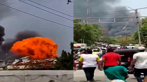 Three fire tenders brought the blaze under control at the century-old building.