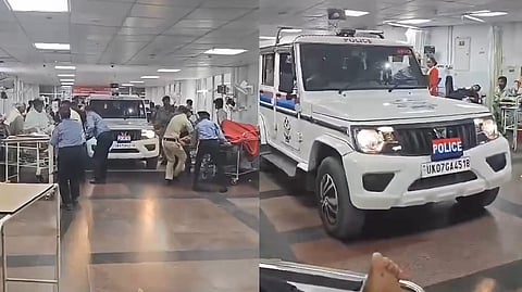 Uttarakhand police drive SUV into AIIMS ward