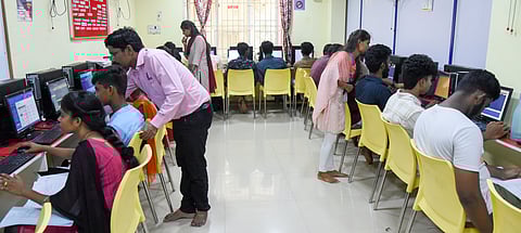 Students attend computer summer coaching in Tiruchy