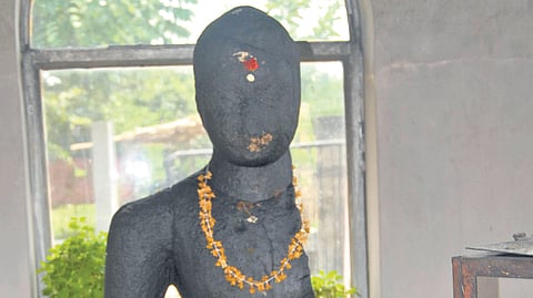 The Buddha statue, known as Karumadikuttan, installed at Karumadi near Ambalappuzha
