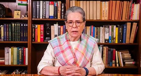 Former AICC president Sonia Gandhi