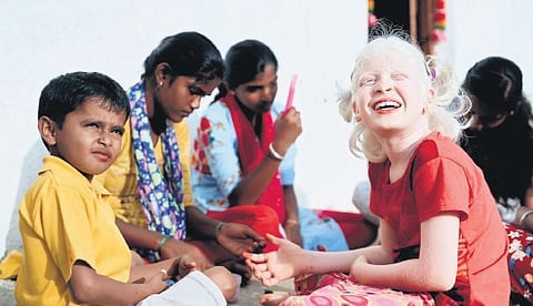 A still from the film 'Bird of a Different Feather'