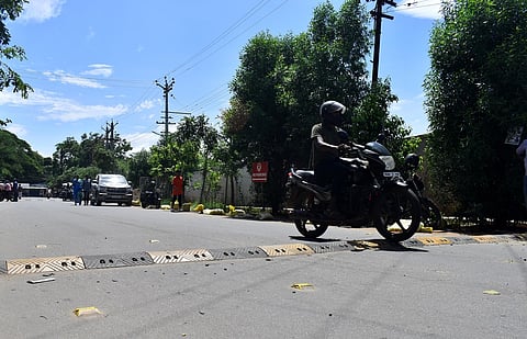 Image of speed breakers used for representative purpose.