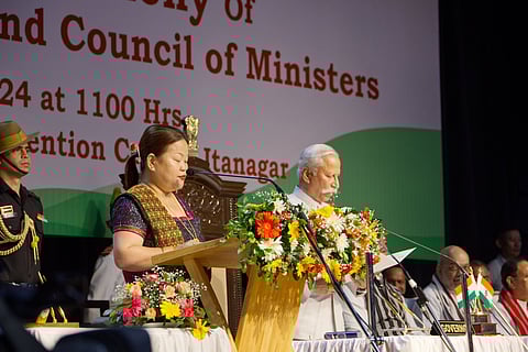 Dasanglu Pul is the wife wife of former Chief Minister Kalikho Pul.