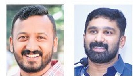 Youth Congress state president Rahul Mamkootathil, KPCC vice-president V T Balram